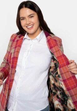 Kurzmantel Mit Reverskragen, Im Karomuster -Sommertraum Mode 14192700779 04APM 02 SH