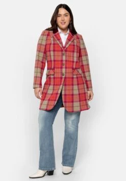 Kurzmantel Mit Reverskragen, Im Karomuster -Sommertraum Mode 14192700779 04APN 02 SH