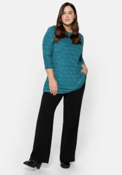 Sheego Bootcut-Hose In Leicht Strukturierter Qualität 14 Sheego Bootcut-Hose In Leicht Strukturierter Qualität -Sommertraum Mode 14192800289 048CH 02 SH