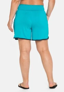 Sheego Strandshorts Mit Kontrastdetails Und Smokbund -Sommertraum Mode 14194400135 049CQ 02 SH