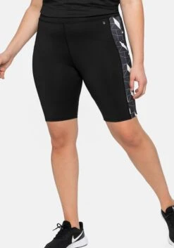 Sheego Funktions-Radlerhose Mit Seitlichem Muster