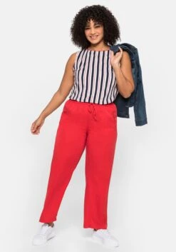 Sheego Gerade Joggpants Mit Elastischem Gummischlupfbund 14 Sheego Gerade Joggpants Mit Elastischem Gummischlupfbund -Sommertraum Mode 14195701758 0482B 02 SH