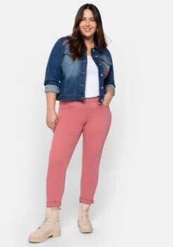 Schmale Twill-Hose In Samtig-weicher Qualität -Sommertraum Mode 14196002023 0487X 02 SH