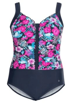 Sheego Badeanzug Mit Blumenprint Und Rüschen 9 Sheego Badeanzug Mit Blumenprint Und Rüschen -Sommertraum Mode 14210101938 049O9 00 SH