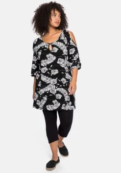 Sheego Strandset Aus Longshirt Und Caprileggings