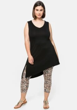 Sheego Strandleggings In 3/4-Länge Mit Cut-outs Am Saum 14 Sheego Strandleggings In 3/4-Länge Mit Cut-outs Am Saum -Sommertraum Mode 14233502004 04A6W 00 SH