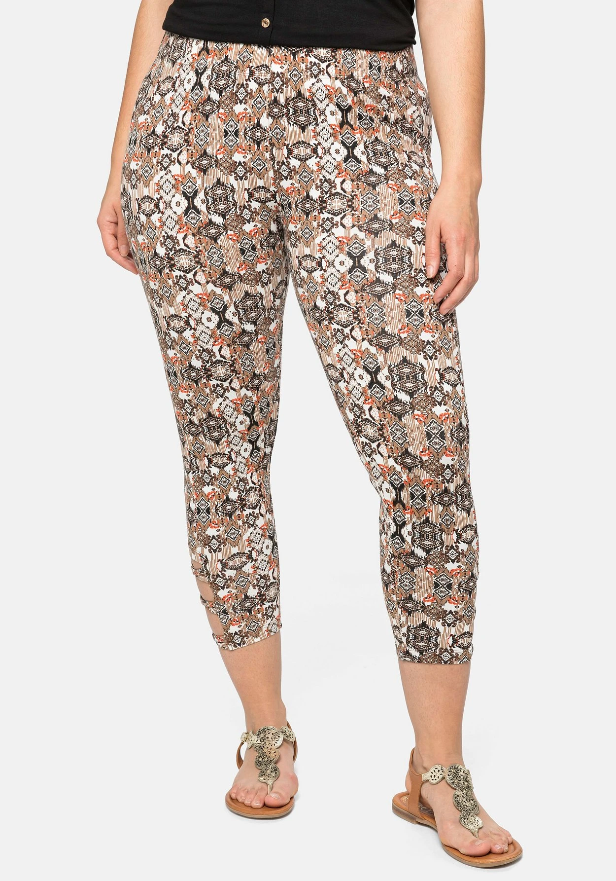 Sheego Strandleggings In 3/4-Länge Mit Cut-outs Am Saum 3 Sheego Strandleggings In 3/4-Länge Mit Cut-outs Am Saum