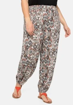 Sommertraum Mode 55 Sheego Strandhose Mit Seitlichen Smok-Einsätzen
