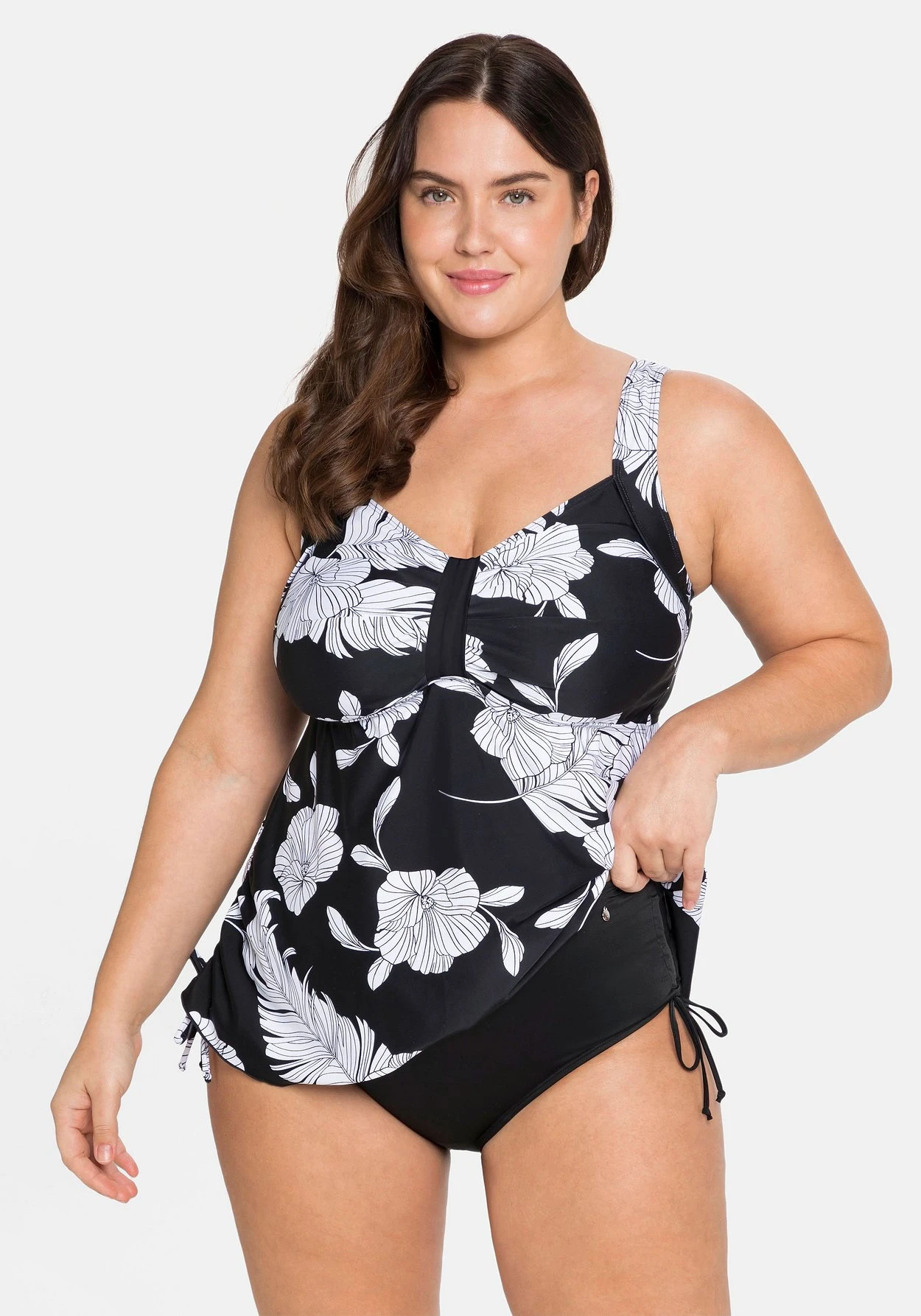 Sheego Bikinihose Mit Shaping-Einsatz, Seitliche Raffung 6 Sheego Bikinihose Mit Shaping-Einsatz, Seitliche Raffung – Bild 4