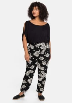 Sheego Strandhose Im Joggpants-Stil, Mit Alloverprint -Sommertraum Mode 14255000404 04A75 02 SH