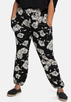 Sheego Strandhose Im Joggpants-Stil, Mit Alloverprint -Sommertraum Mode 14255000404 04A7C 02 SH