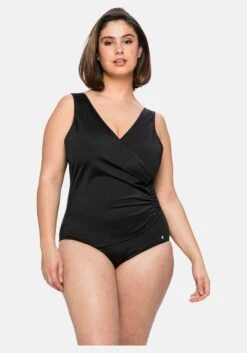 Sheego Badeanzug In Wickeloptik, Mit Wattierten Cups 10 Sheego Badeanzug In Wickeloptik, Mit Wattierten Cups -Sommertraum Mode 14260200289 049WA 00 SH