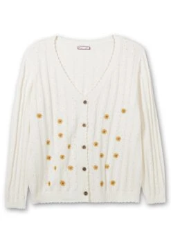 Strickjacke Mit Ajourmuster Und Stickerei -Sommertraum Mode 14263401487 04LC8 00 SH