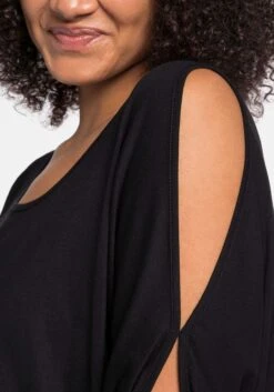 Sheego Strandshirt Mit Geschlitzten Fledermausärmeln 13 Sheego Strandshirt Mit Geschlitzten Fledermausärmeln -Sommertraum Mode 14267300289 049YF 02 SH