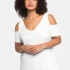 Sheego Strandshirt Mit V-Ausschnitt, Im Schulterfreien Look 1 Sheego Strandshirt Mit V-Ausschnitt, Im Schulterfreien Look -Sommertraum Mode 14268700010 049WO 02 SH