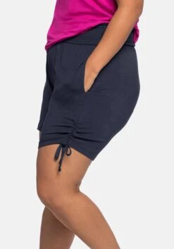 Sheego Strandshorts Mit Breitem Smokbund Und Raffung Seitlich -Sommertraum Mode 14282600035 04AIP 02 SH