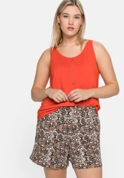 Sheego Strandshorts Mit Weitem Bein Und Breitem Smokbund