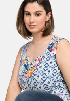 Ärmellose Longtunika Mit Bindeband 13 Ärmellose Longtunika Mit Bindeband -Sommertraum Mode 14374000429 04B15 02 SH