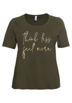 Sheego Shirt Mit Pailletten-Schriftzug, Aus Jersey -Sommertraum Mode 14375800172 04BMY 00 SH