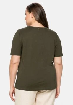 Sheego Shirt Mit Pailletten-Schriftzug, Aus Jersey -Sommertraum Mode 14375800172 04BN0 02 SH