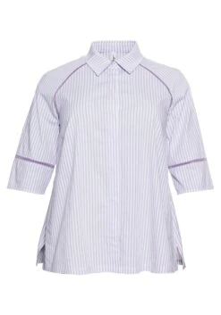 Sheego Hemdbluse Mit Streifen Und Lochmusterdetails 10 Sheego Hemdbluse Mit Streifen Und Lochmusterdetails -Sommertraum Mode 14376902079 04BDO 00 SH