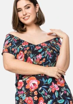 Shirt Mit Blumendruck, In Wickeloptik -Sommertraum Mode 14382700377 04BH5 02 SH