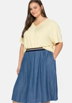 Sheego Rock In Jeans-Optik, In Ausgestellter Form 13 Sheego Rock In Jeans-Optik, In Ausgestellter Form -Sommertraum Mode 14395000328 04CD9 01 SH