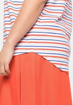 Sheego Shirt Mit Garngefärbten Ringeln 12 Sheego Shirt Mit Garngefärbten Ringeln -Sommertraum Mode 14400501915 04DQL 02 SH