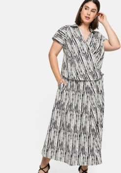 Sheego Midirock In Schlupfform Und A-Linie -Sommertraum Mode 14404000429 04DBU 02 SH