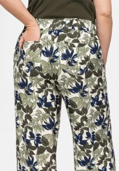 Sheego Weite Hose Mit Alloverdruck Und Schlupfbund -Sommertraum Mode 14404400006 04CH2 02 SH