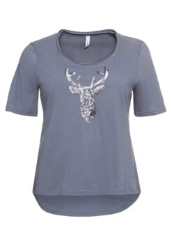 Sheego Shirt Im Trachtenlook, Mit Pailletten -Sommertraum Mode 14405300024 04CSC 00 SH