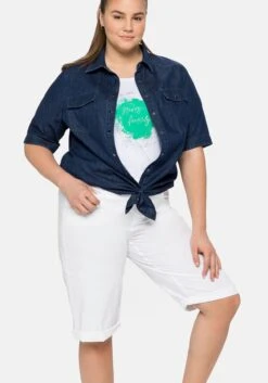 Sheego Bermudas Mit IndividuellemSaumaufschlag