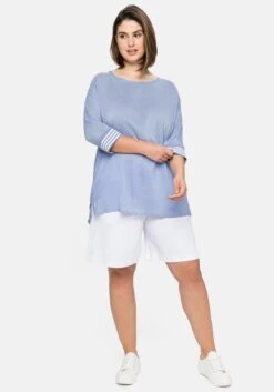 Sheego Tunika Mit 3/4-Arm, Leicht Transparent 11 Sheego Tunika Mit 3/4-Arm, Leicht Transparent -Sommertraum Mode 14414502065 04CJ3 02 SH