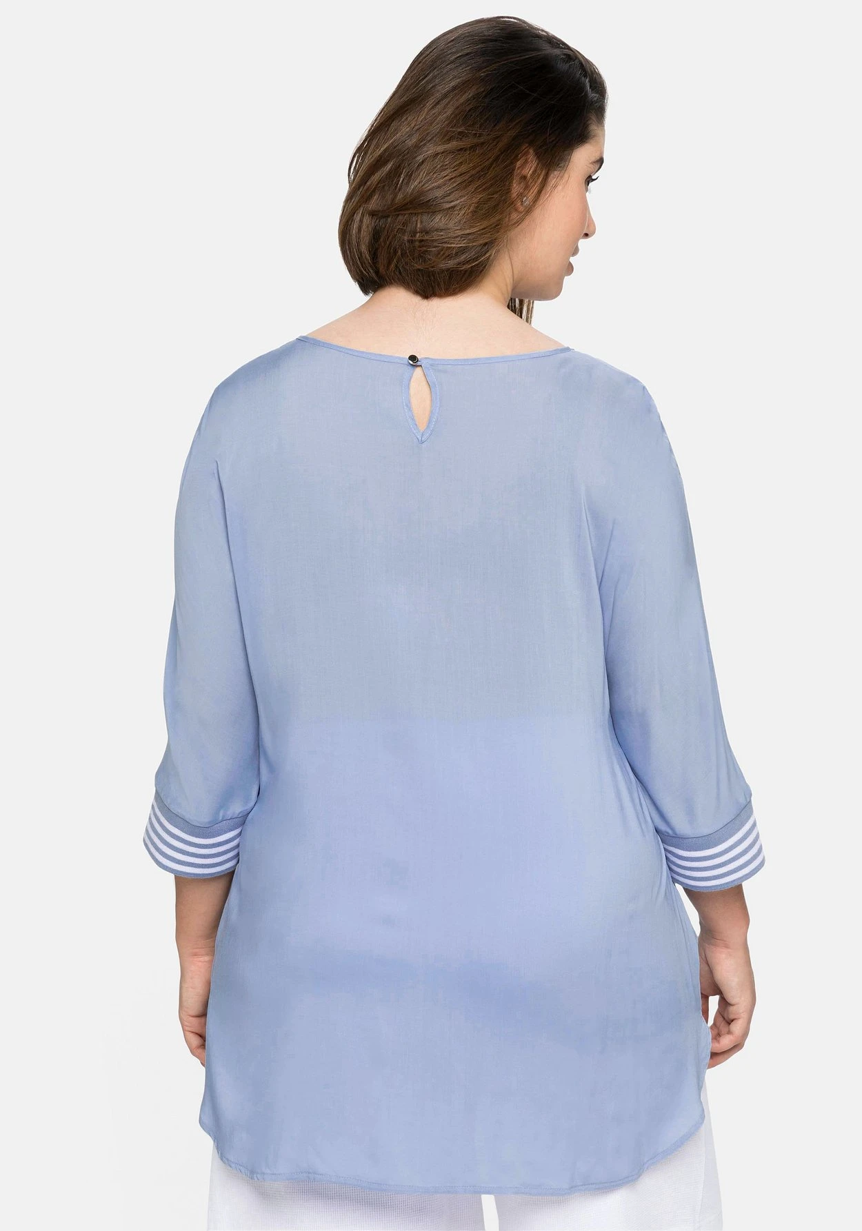 Sheego Tunika Mit 3/4-Arm, Leicht Transparent 4 Sheego Tunika Mit 3/4-Arm, Leicht Transparent – Bild 2