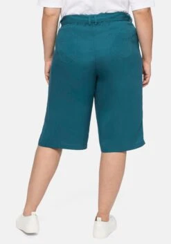 Sheego Bermudas Mit Stoffgürtel, Aus TENCEL™ Lyocell -Sommertraum Mode 14418001686 04CXR 02 SH