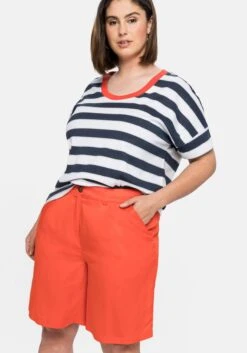 Sheego Bermudas Mit Bügelfalten Und Eingrifftaschen -Sommertraum Mode 14418201756 04CI6 02 SH