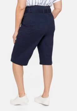 Sheego Twill-Bermudas Mit High-Waist-Bund Und Gürtel -Sommertraum Mode 14418700018 04CLD 02 SH