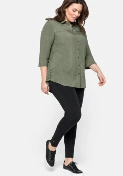 Sheego Leggings In Ankle-Länge, Mit Knopf-Detail Am Saum 15 Sheego Leggings In Ankle-Länge, Mit Knopf-Detail Am Saum -Sommertraum Mode 14422700289 04D6F 00 SH