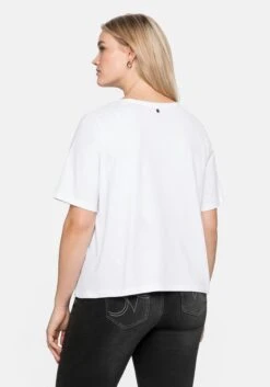 Sheego Shirt In Leichter A-Linie, Mit Zebra-Frontdruck -Sommertraum Mode 14422800010 04D3R 02 SH