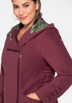 Mantel In Wolloptik, Mit Zipfelsaum 12 Mantel In Wolloptik, Mit Zipfelsaum -Sommertraum Mode 14457800265 04ETD 00 SH