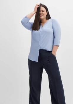 Sheego Weite Hose Mit Gummizugbund Und Bundfalten -Sommertraum Mode 14464800035 04EUP 02 SH