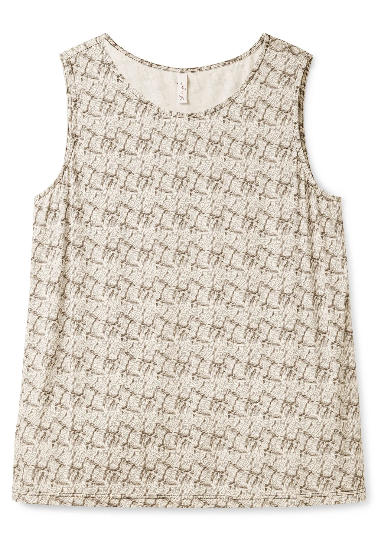 Sheego Tanktop Mit Alloverdruck Und Seitenschlitzen 6 Sheego Tanktop Mit Alloverdruck Und Seitenschlitzen – Bild 4