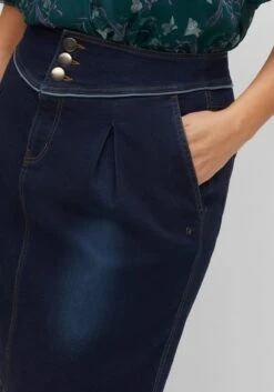 Sheego Kurzer Jeansrock Mit Breitem Bund Und Kellerfalten 14 Sheego Kurzer Jeansrock Mit Breitem Bund Und Kellerfalten -Sommertraum Mode 14480900332 04FAQ 02 SH