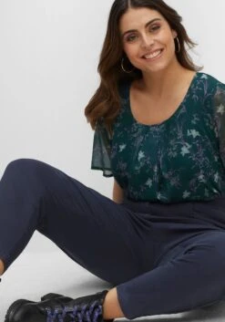 Sheego Chinohose Aus Twill, Mit High-Waist-Bund 17 Sheego Chinohose Aus Twill, Mit High-Waist-Bund -Sommertraum Mode 14497000035 04GKK 02 SH