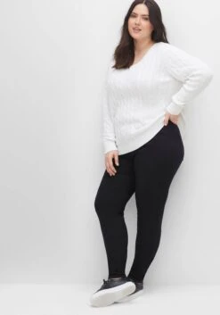 Sheego Skinny Twillhose Mit Gummibund -Sommertraum Mode 14497100289 04GCK 02 SH