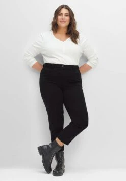 Sheego Schmale Twill-Hose In 7/8-Länge, Mit Zipper-Details -Sommertraum Mode 14497300289 04GHH 02 SH