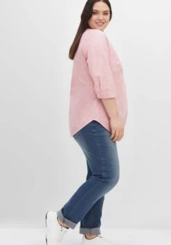 Sheego Tunika Mit Streifen Und 3/4-Arm, In Leichter Qualität -Sommertraum Mode 14507801779 04GBT 02 SH