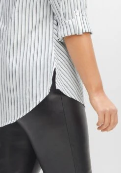 Sheego Gestreifte Hemdbluse Mit Krempelärmeln 13 Sheego Gestreifte Hemdbluse Mit Krempelärmeln -Sommertraum Mode 14509501915 04G6Q 02 SH