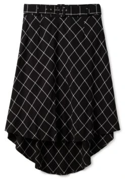 Karierter Rock Mit Gürtel, Hinten Länger Als Vorn 12 Karierter Rock Mit Gürtel, Hinten Länger Als Vorn -Sommertraum Mode 14514401648 04GMD 00 SH