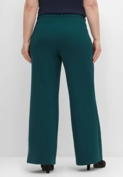 Sheego Weite Hose Mit Streifenstruktur, Extralanges Bein -Sommertraum Mode 14520701685 04GUO 02 SH